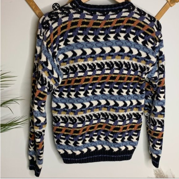 Vintage Concrete Mix Striped Sweater - Picture 2 of 5